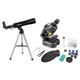   Bresser National Geographic készlet: 50/360 AZ teleszkóp és 40x–640x mikroszkóp