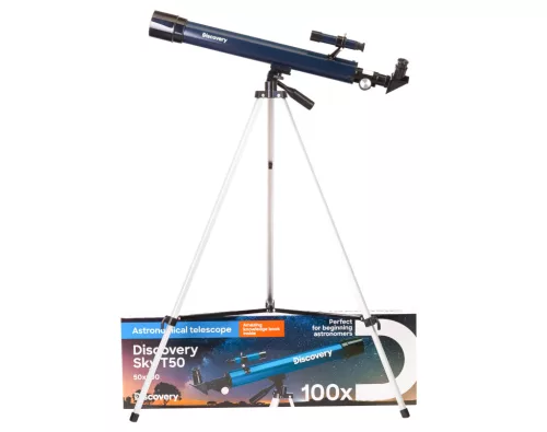 Levenhuk Discovery Sky T50 teleszkóp könyvvel