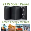 Bresser 21 Wattos mobil napelemes töltő, USB-vel