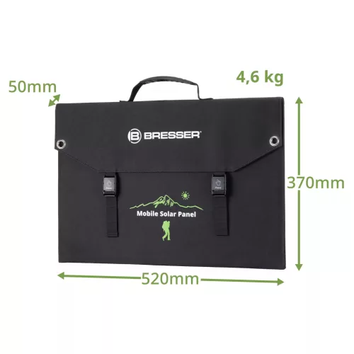 Bresser 120 Wattos mobil napelemes töltő, USB-vel