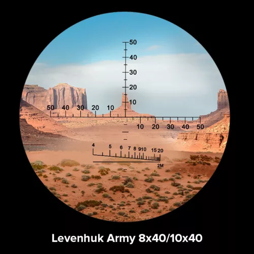 Levenhuk Army 8x40 kétszemes távcső irányzékkal