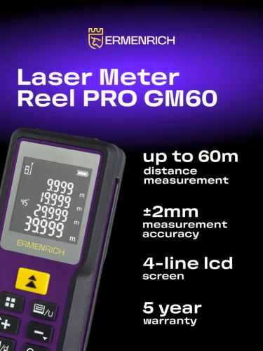 Ermenrich Reel PRO GM60 lézeres mérő