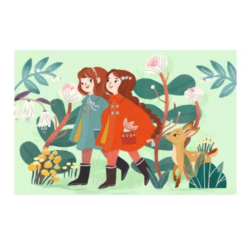 Meghívó készlet - Kerti parti - Garden friends