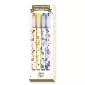   Csillám filctoll készlet - 4 glitteres színben - 4 Tinou glitter markers