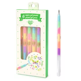  Zselés toll készlet - 6 pasztell színben - 6 pastel gel pens