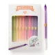 Zseléstoll készlet - 10 pasztell szín - 10 candy gel pens