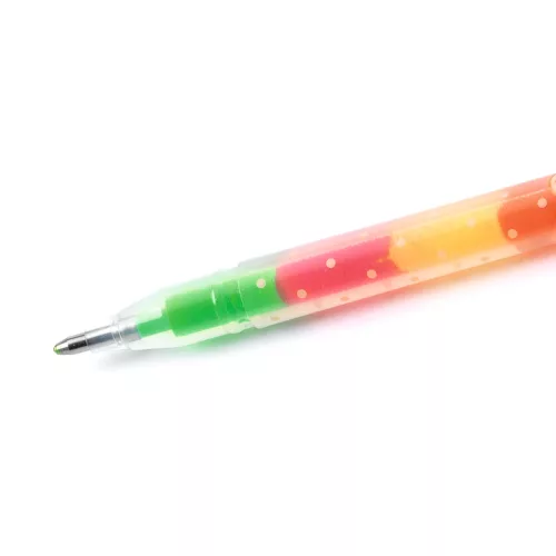 Zselés toll készlet - 6 szivárvány színben - 6 rainbow gel pens