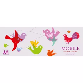   Szélmobil függődísz - Színes madarak - Colourful flight of fancy