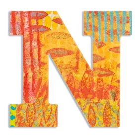 Dekorbetű - N - Peacock letter