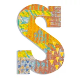 Dekorbetű - S - Peacock letter