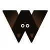 Állatdekor betű - W - Graphic animal letter