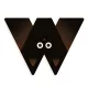 Állatdekor betű - W - Graphic animal letter