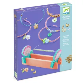   Ékszerkészítő készlet - Kék makramé karkötők - Blue macrame bracelets