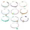 Ékszerkészítő készlet - Kék makramé karkötők - Blue macrame bracelets