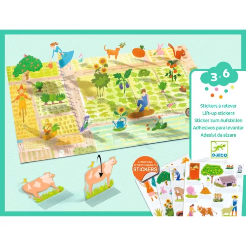 Matricázós sztorik, 3D - Élet vidéken - Lift-up stickers - Farm