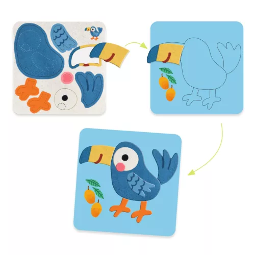 Kollázs műhely - Puha állatok filcből - Soft Animals