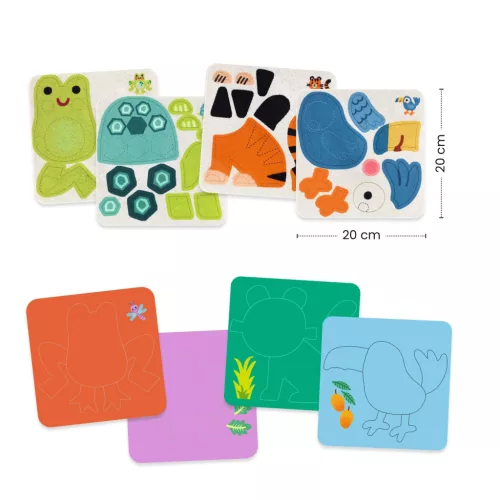 Kollázs műhely - Puha állatok filcből - Soft Animals