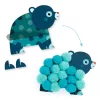 Pompom-kép készítés - Állatok és pomponok - Animals and Pom-pom Circles