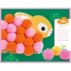 Pompom-kép készítés - Állatok és pomponok - Animals and Pom-pom Circles