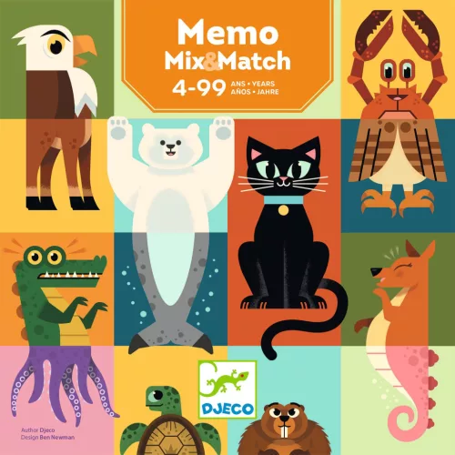 Társasjáték - Párkereső párbaj - Memo Mix and match