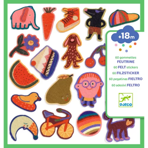 Matricák - Tréfálkozók! 60 filcmatrica - The silly ones!