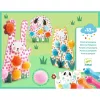 Képszínezés pöttyökkel és pompomokkal - Lenn a fűben - Dots and Pompoms – In the Grass