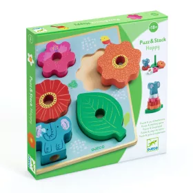   Formaillesztő és toronyépítő - Vidám - Puzz and Stack Happy 