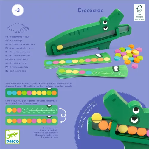 Memóriajáték - Színre szín kroki - Crococroc