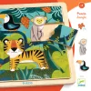 Fa puzzle - Dzsungel puzzle, 12+3 db-os - Puzzlo Jungle
