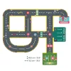 CRAZY MOTORS autópálya - Városi kőrút - City circuit - Giant puzzle - 26 pcs
