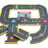 CRAZY MOTORS autópálya - Városi kőrút - City circuit - Giant puzzle - 26 pcs