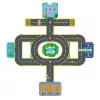 CRAZY MOTORS autópálya - Városi úthálózat épület elemekkel - Puzzl'Up City-Giant- 33 pcs