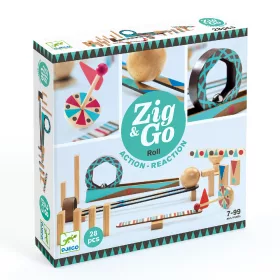   Építőjáték - Sokasodó gördülő, 28 db-os - Zig and Go - Roll