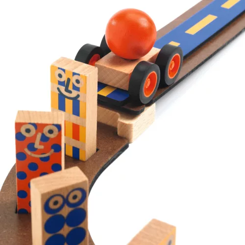 Építőjáték - Forgalmas, 51 db-os - Zig and Go Junior - Racer