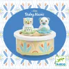 Mozgó figurás zenedoboz - Maci és bagoly - BabyMusic