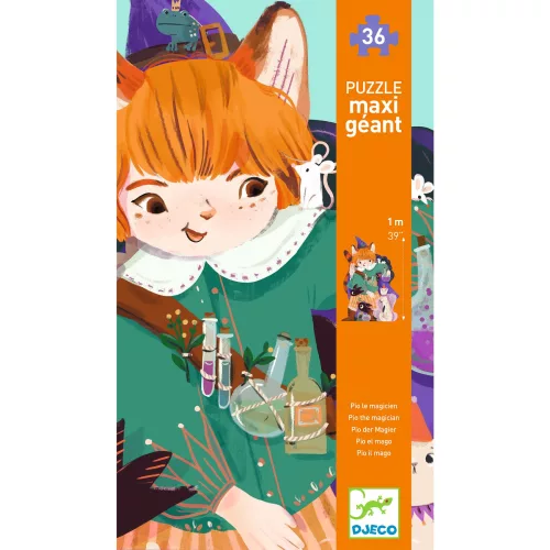 Óriás puzzle - Pio a kis valázsló, 36 db-os - Pio the magician