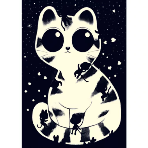Varázs puzzle - Macskusz, 50 db-os - Cuddly cats