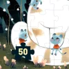 Varázs puzzle - Macskusz, 50 db-os - Cuddly cats