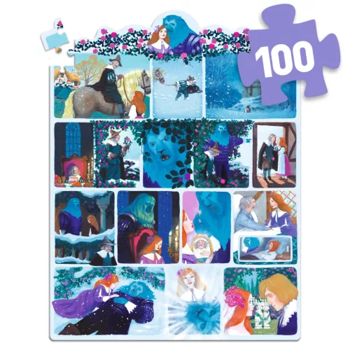 Mese puzzle - A szépség és a szörnyeteg, 100 db-os - Beauty and the Beast