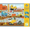 Óriás puzzle - Építkezés, 12+5 db-os - Construction site