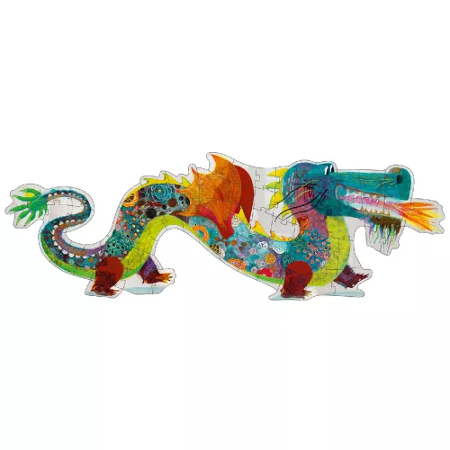 Óriás puzzle - Leon a sárkány, 58 db-os - Leon the dragon