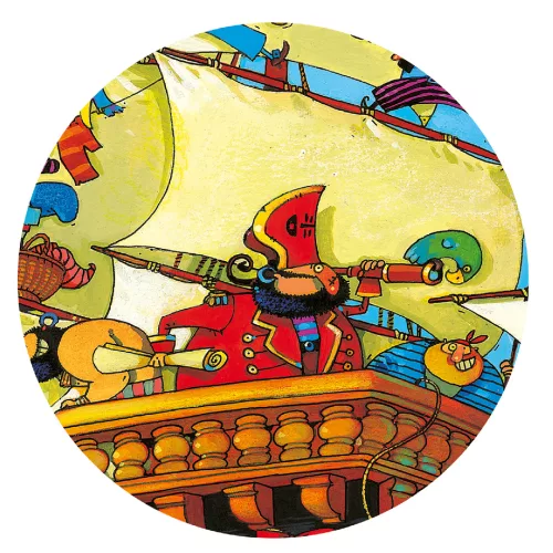 Formadobozos puzzle - Barbarossa hajója, 54 db-os - Barbarossa's Boat