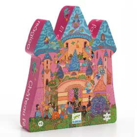   Formadobozos puzzle - Tündérek kastélya, 54 db-os - The fairy castle