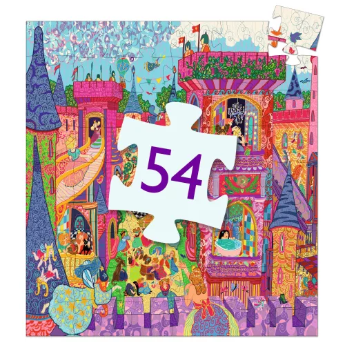 Formadobozos puzzle - Tündérek kastélya, 54 db-os - The fairy castle