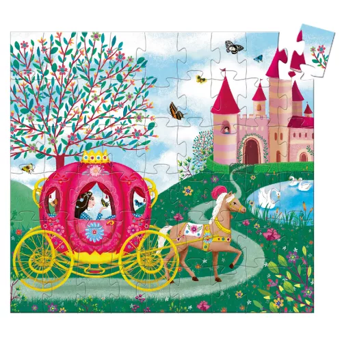 Formadobozos puzzle - Elise hintója, 54 db-os - Elise Carriage