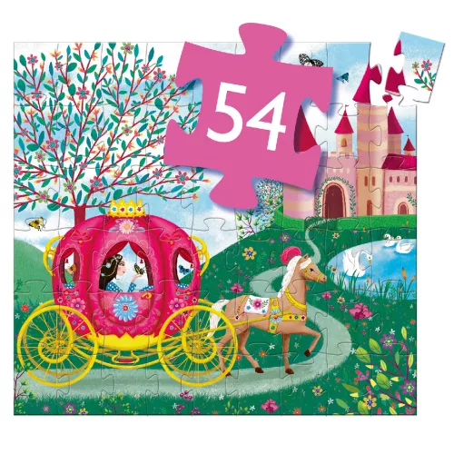 Formadobozos puzzle - Elise hintója, 54 db-os - Elise Carriage