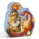 Formadobozos puzzle - Vaillant és a sárkány, 54 db-os - Vaillant and the dragon