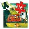 Formadobozos puzzle - A tűzoltóautó, 16 db-os - The fire truck 