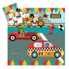 Formadobozos puzzle - Versenyautó, 16 db-os - The racing car 
