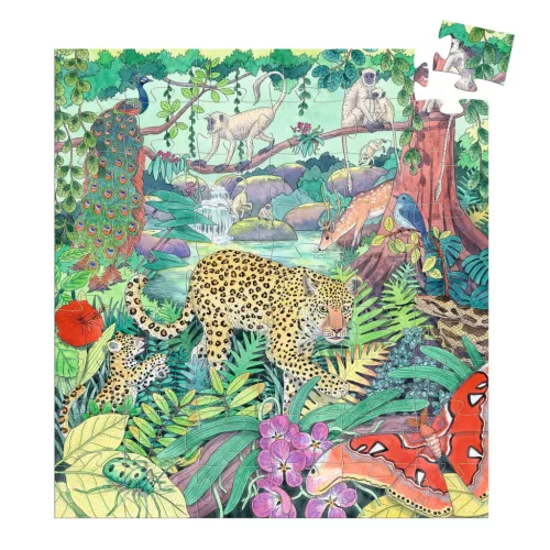 Formadobozos puzzle - Indiai dzsungel, 54 db-os - Indian jungle